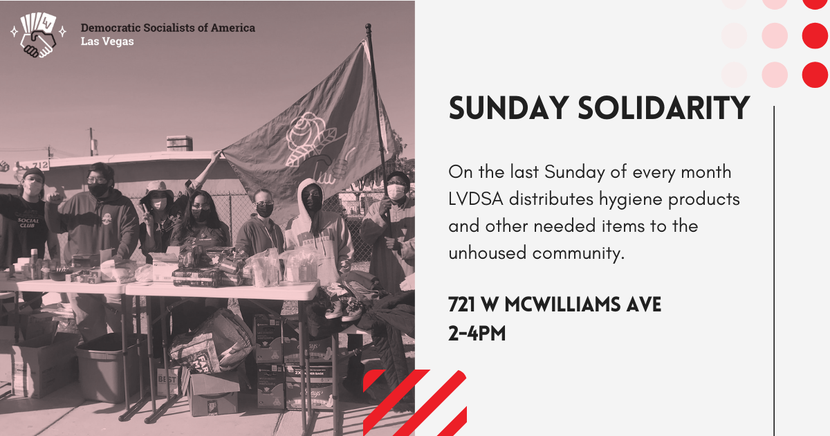 Sunday Solidarity Las Vegas DSA